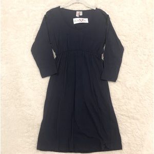 NWT Navy Blue Times Two Maternity Dress, size Medium